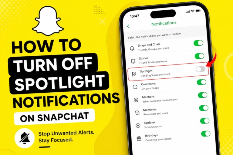 How to Turn Off Spotlight Notifications on Snapchat