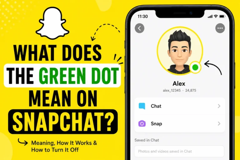 What Does the Green Dot Mean on Snapchat