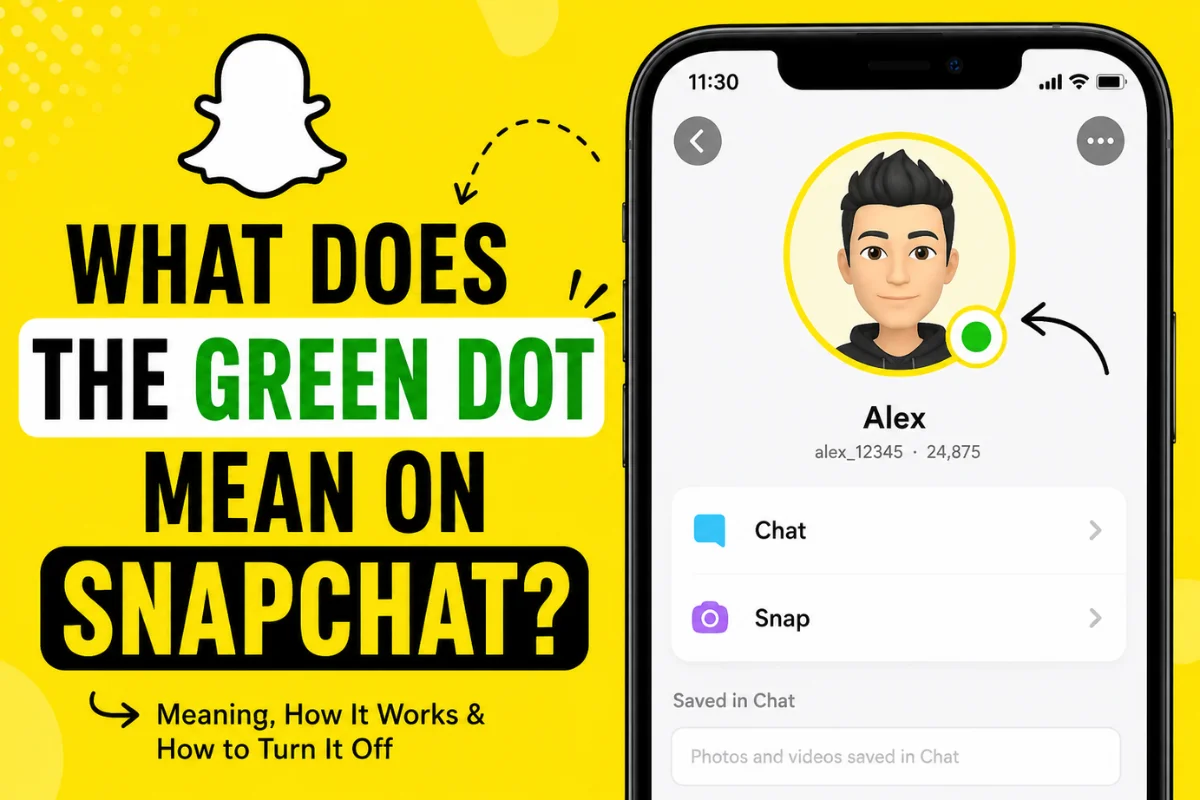 What Does the Green Dot Mean on Snapchat