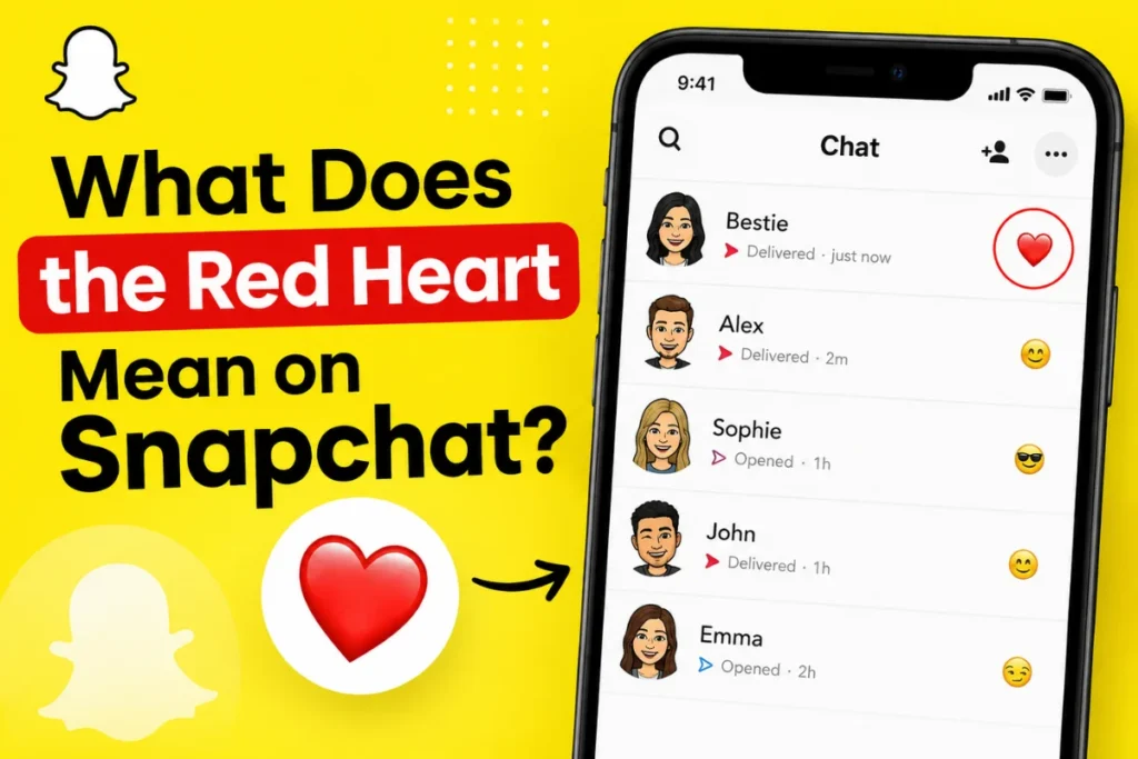 What Does the Red Heart Mean on Snapchat